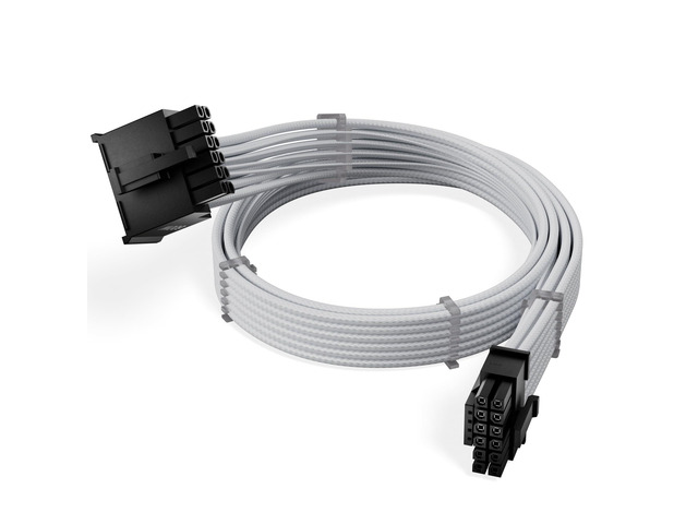 X-Enlazar 12V-2x6 PCIe 5.1 GPU Cable (600W) - 90-Degree Connector, Individually Sleeved with Braiding & Combs, 16AWG Wire, 600mm Length, Type-B...