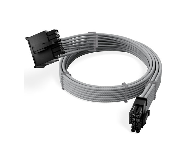 X-Enlazar 12V-2x6 PCIe 5.1 GPU Cable (600W) - 90-Degree Connector, Individually Sleeved with Braiding & Combs, 16AWG Wire, 600mm Length, Type-B...