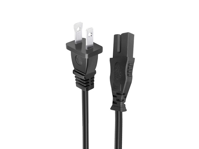 2 Prong 8.2Ft AC Power Cable Cord Replacement for Vizio E500I-A1 TV Replacement for Vizio E701I-A3, E390I-A1, E55-C2, E320-B2, E60-C3, E65-C3,...