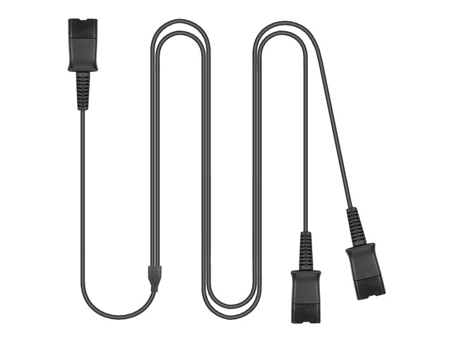 Training Y Splitter Adapter Cable for All Plantronics QD Headphone Plantronics Quick Disconnect Headsets Splitter Cord Connector for Call Center,...
