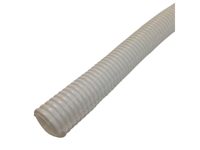 Flexible Polyethylene Wire Loom, 2 Inch Diameter, 7 Feet, White