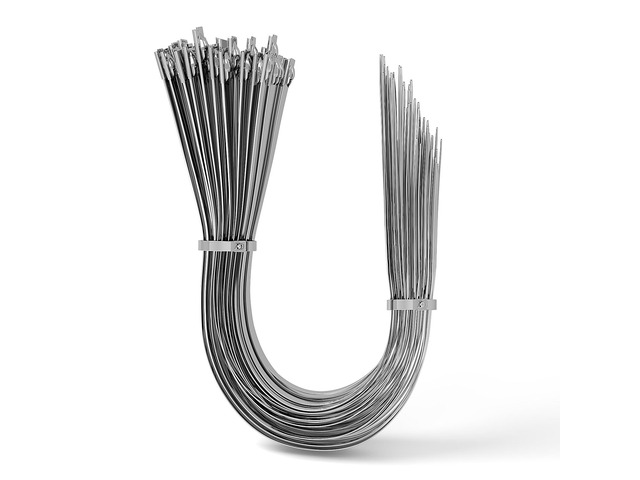 304 Stainless Steel Zip Ties Heavy Duty Outdoor Wire Ties (25PCS) 26 inch Multi Purpose Self Locking Cable Ties Tensile Strength of 265lbs...