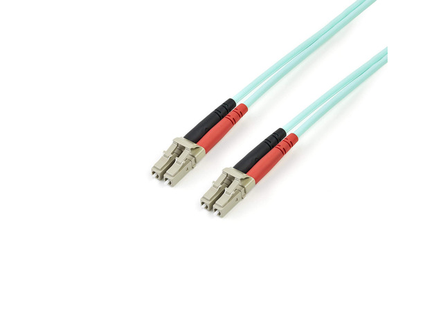 2m (6ft) LC/UPC to LC/UPC OM3 Multimode Fiber Optic Cable, Full Duplex 50/125, 100G, LSZH Fiber Jumper Cord