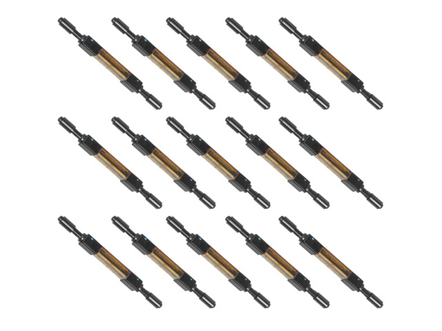 15-Pack Fiber Optic Quick Connector Mechanical Splice for 0.25mm Bare Fiber & 0.9mm Fiber Pigtail