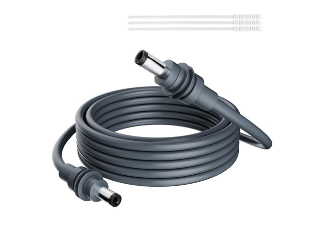Starlink Mini DC Power Cable 10 Ft, 18AWG Replacement Extension DC5521 Male to Male Charging Power Cord, Tinned Copper, Waterproof, UV-Resistant,...