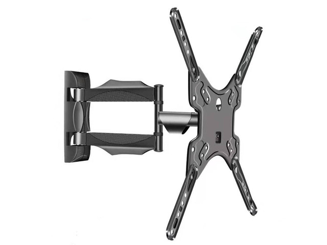 Full Motion TV Wall Mount for Most 32-55 Inch TVs Articulating Swivel & Tilt TV Bracket Fits VESA 400x400mm, Holds up to 71 lbs