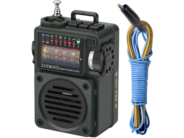 Shortwave Radio with Bluetooth, Portable Radio with Sleep Timer, Weather AM FM Shortwave Radios with Best Sound, Retro Analog Tuner with Preset,...