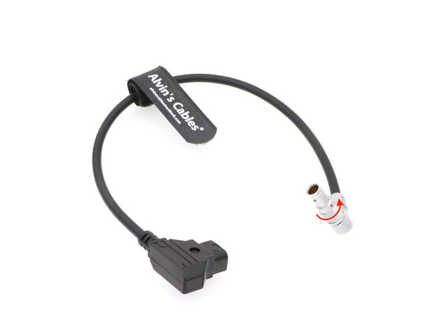 Rotatable Right Angle 2 Pin Z CAM E2 S6/F6 Power Cable Adjustable 90 Degrees 2 Pin Male to D-tap Cord