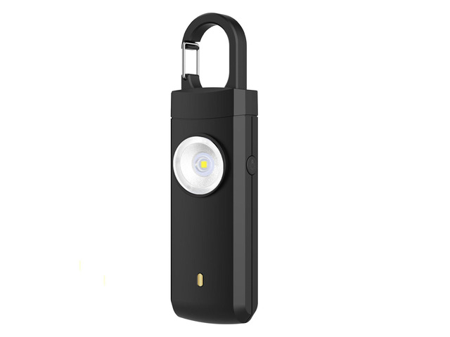 130dB Rechargeable Personal Alarm with Strobe Light & Low Battery Indicator Portable Self Defense Security Siren for Women, Kids, Elderly,...