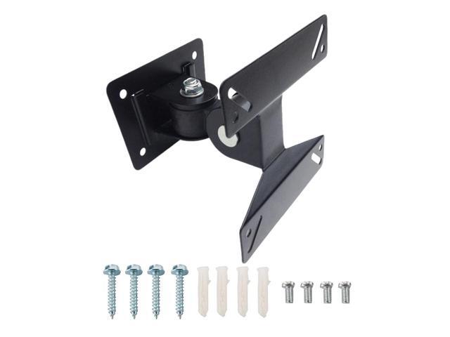 Wall Mount TV Monitor Bracket with Tilts and Extends for Most 14-27 Inch LED LCD OLED Screens,75 100 VESA Compatible,Max 40lb Capacity (14''-24'')