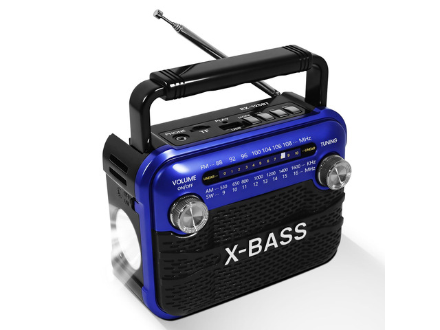Portable AM FM SW Radio with Bluetooth 5.0, Emergency Flashlight, USB Rechargeable Digital Tuner, Battery Operated Shortwave Radio for Camping...