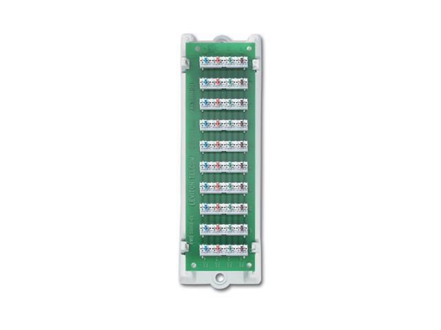 47689-B 1x9 Bridged Telephone Module (with bracket), White