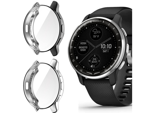 Compatible for Garmin D2 Air Case, All-Around Protective TPU Bumper Cover Screen Protector Case Cover Compatible for Garmin D2 Air X10