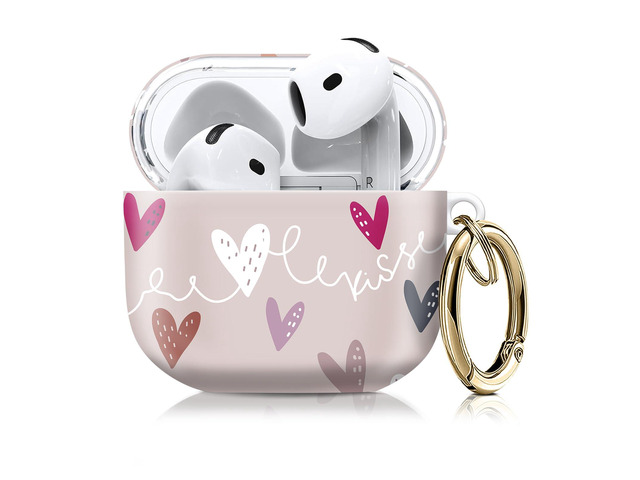 Compatible with AirPod 4th Gen Case with Keychain, Shockproof Protective Cover for Wireless Earbuds - Lightweight & Durable Design for Women Men...