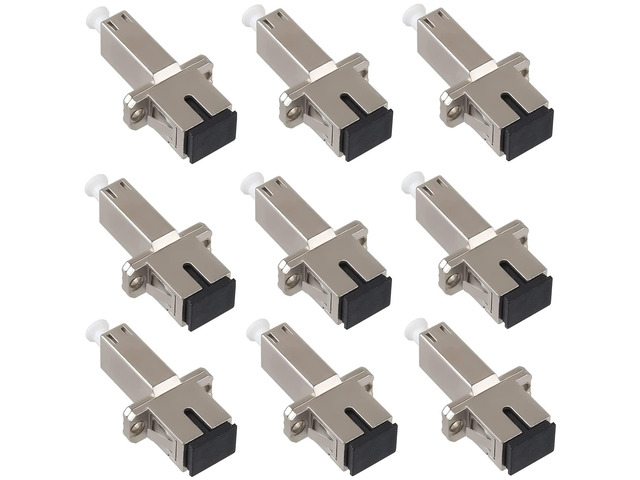 9 Pack Singlemode LC Female to SC Female Fiber Optic Adapter Hybrid Connector UPC Optical Adapter Coupler/Flange
