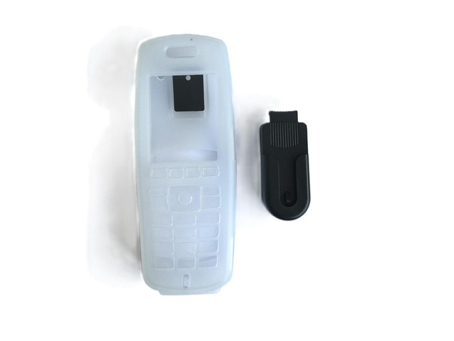 Silicone Case for Spectralink 8440 with Swivel/ratcheting Belt Clip *Improved* (Clear)
