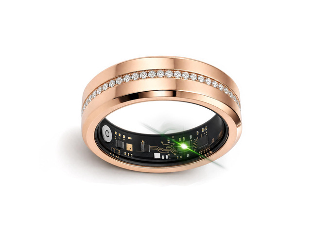 S2 Smart Ring for Women, Traditional Chinese Medicine Monitoring, Health Tracker, Sleep Tracker, iOS & Android Compatible (Gold, 10)