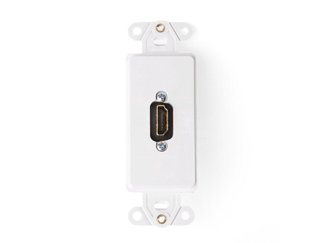 Decora Insert HDMI Feedthrough, 41647-W, White