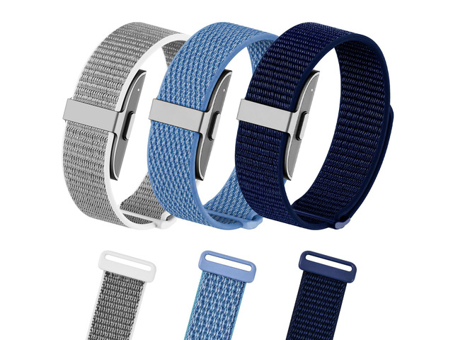 3 Pack Nylon Loop Bands for Hume Band Replacement Strap for Hume Band 1.0 Hand Washable and Quick-drying, Soft Breathable Adjustable Wristband...
