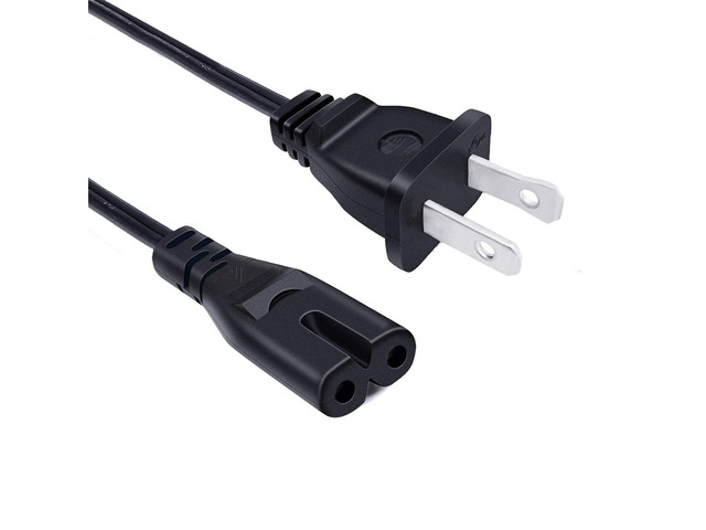 2 Prong Power Cord Replacement for Bell + Howell Super Bright Light Bar 8Ft IEC C7 Power Cord AC Cable