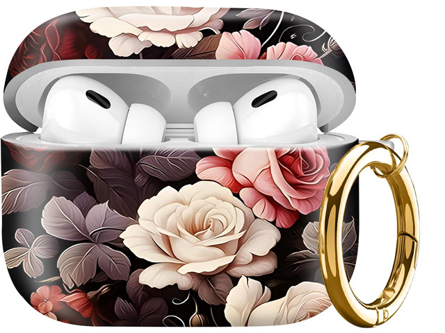 Compatible with AirPod Pro Case 2nd/1st Gen (2023/2022/2019),Shockproof Protective Cover with Keychain for Women,Cute Charging Case for Airpod Pro...