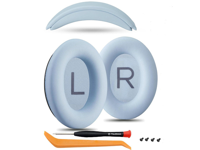 Ear Cushions and Headband Cushion Foam for Bose QuietComfort 45 (QC45) Headphones Accessories Easy to Install 45 (45-Sky Blue)