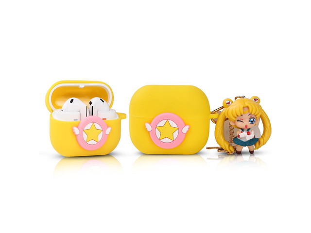 Case for Samsung Galaxy Buds 3 and for Galaxy Buds 3 Pro Earbuds with Doll and Carabiner, Silicone Charging Shockproof Protective Cover with...