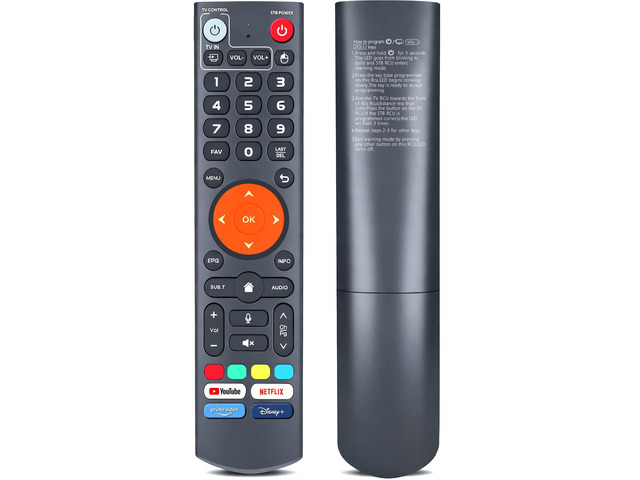 Replacement Voice Remote Compatible with vSeeBox V3 Plus / V3 Pro Bluetooth, Voice Control, Easy Pairing Compatible with Smart TV Box (Batteries...