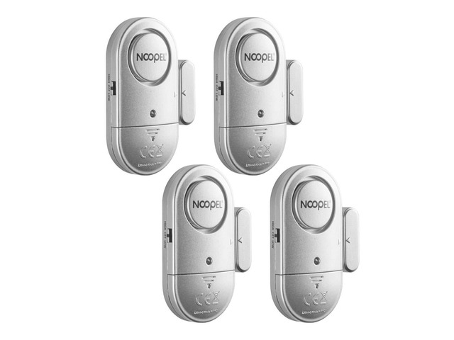 Door Alarms When Opened 4 Pack, New Version with Two Volume Levels, Window Alarm Sensors for Kids Safety Burglar Intruder Entry Alert, DIY Home...