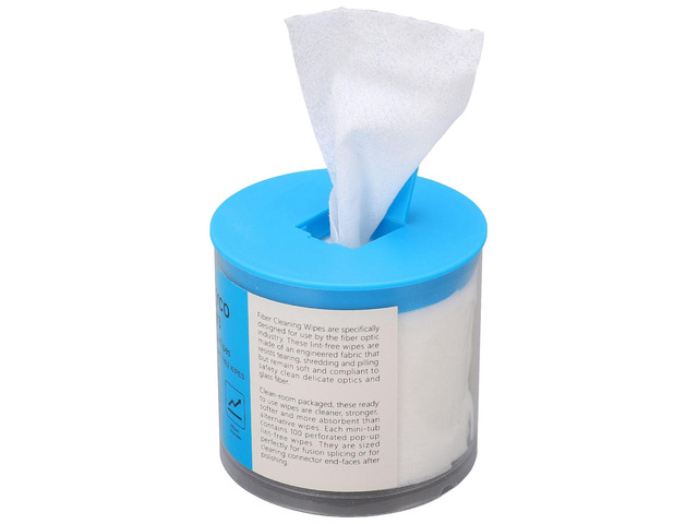 Optical Fiber Cleaning Wipes 180 Pieces Per Box Fiber Optic Connector Wipes and Optical Fiber End Cleaning Paper for Dust and Fiber Cable Connectors