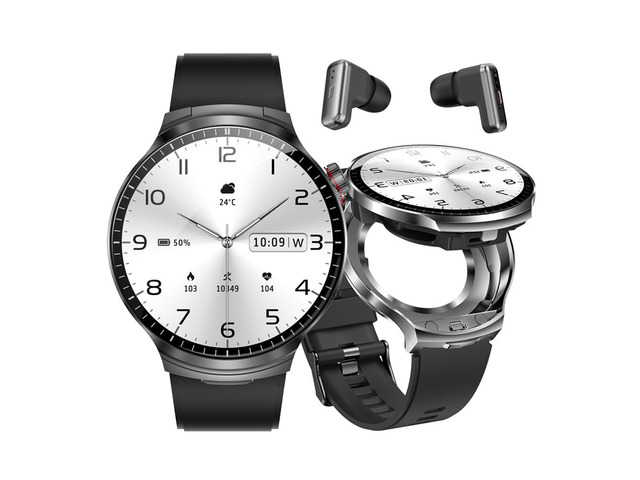 Smart Watch with Earbuds, 2 in 1 Bluetooth Smart Watch, 1.85' HD IPS Screen Smartwatch for Men Women, Fitness Tracker Long Time Standby Men Women...