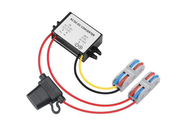 AC DC 10V-40V to DC 5V 3A Waterproof Transformer 15W Voltage Regulator Converter with for CNC Equipment Switch Photovoltaic Panel etc