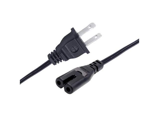 2 Prong Power Cord for Bose Bass Module 500 700 Subwoofer Replacement Power Cord 8ft IEC C7 AC Cable
