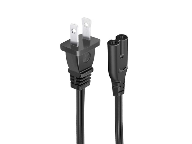 AC Power Cable 2 Prong Cord 8.2ft Replacement for Samsung 24', 32', 40' TV Figure 8 Replacement for Samsung 43', 48', 49', 50', 55', 60', 65',...