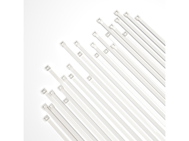 400 Pack 18 inch Cable Zip Ties Heavy Duty, Durable Outdoor Cable Ties, Self Locking Nylon Wire Ties with 50 Pounds Strength, UV Resistant, Ideal...