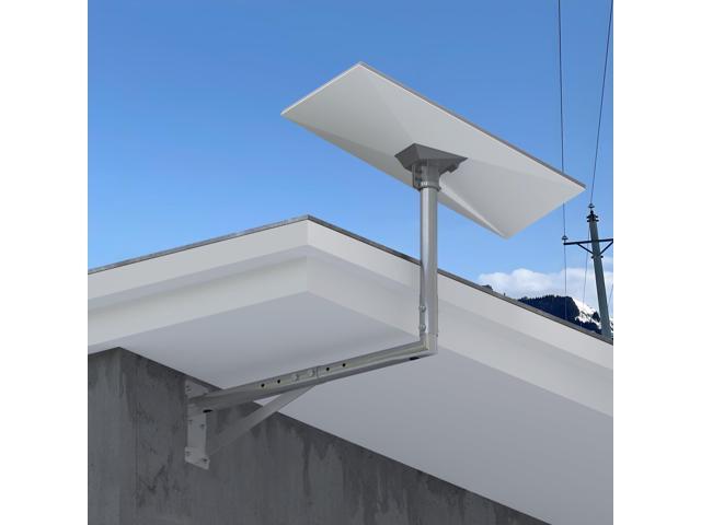 Starlink Standard 4/4X Wall Mount Extendable with Pipe Adapter, 18.8'-26' Ajustable Horizontal Arm/28.3' Vertical Clearance for Roof Eave & Wall...