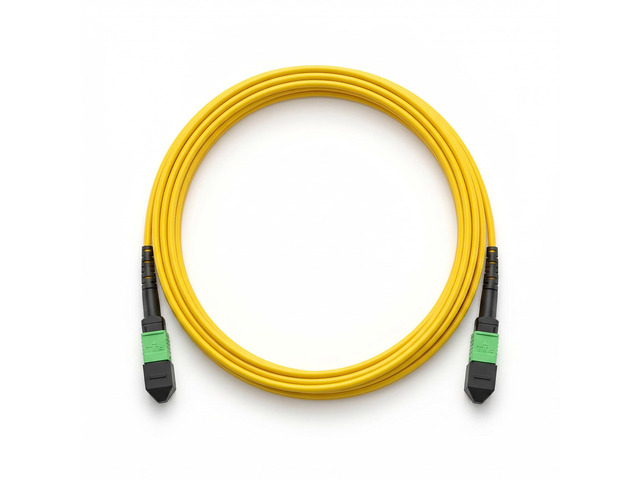 3M MPO Fiber Patch Wire Single Mode 9/125um 12-Core UPC Type B 40G Optical Cable Female to Female Jumpers Cord Compatible MTP, Length Options:...