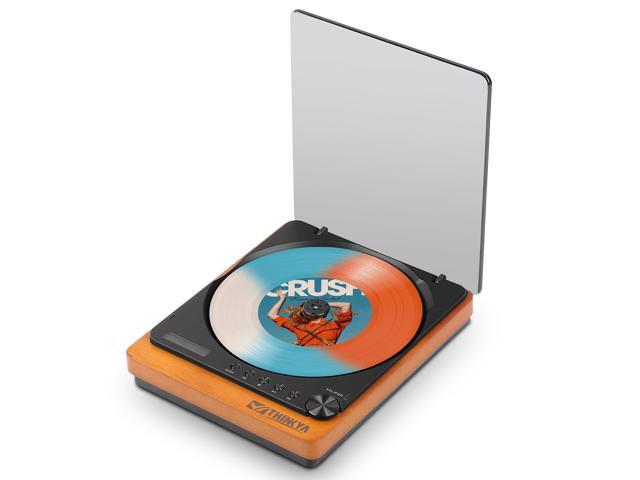 JA-310R Retro Wooden CD Player with Bluetooth 5.1 Transmitter, HiFi Lossless Audio Desktop CD Player with Remote Control, Compact Vintage Player...