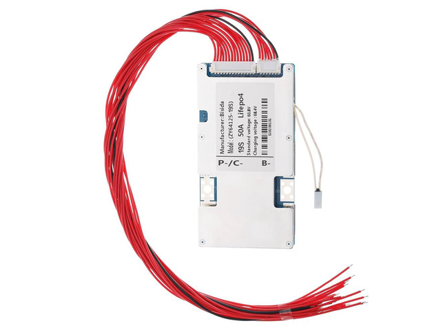 19S BMS 60V 50A Lifepo4 Battery Management System PCB Protection Board with Balance Wire and NTC,Ten Functional protections, Common Port, for...