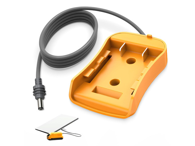 Starlink Mini Battery Adapter for De. Walt with 3.3FT 18AWG DC Power Cable, with Fuses & Wire Terminals,20V Plug and Play Converter Compatible with...