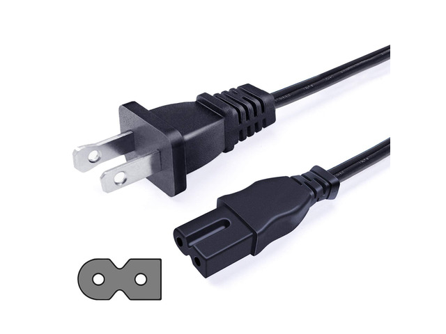 8ft Power Cord Replacement for Bose 321 Speaker System 2 Prong AC Cable Replacement for Bose Cinemate I II III GS GSX Acoustimass 10 Series IV