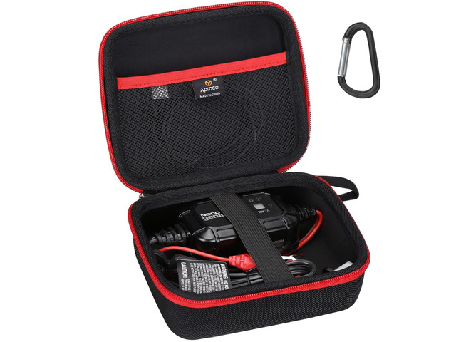Case Compatible with NOCO GENIUS1 / GENIUS2 / GENIUS2D Fully-Automatic Smart Charger, Portable Storage Bag for Accessories (Case Only)