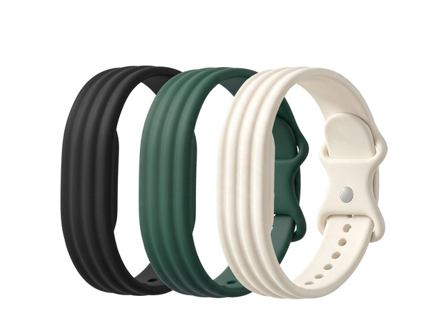 3 Pack Silicone Watch Bands for Google Fitbit Air, Soft Sport Waterproof Replacement Wristband Strap for Fitbit Air Women Men