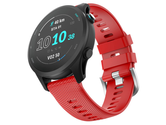 Watch Band for Garmin Forerunner 255/265/Vivoactive 4/Venu 2 22mm Silicone Watch Bands for Garmin Vivoactive 4/Forerunner 255/265 Music/Venu 2