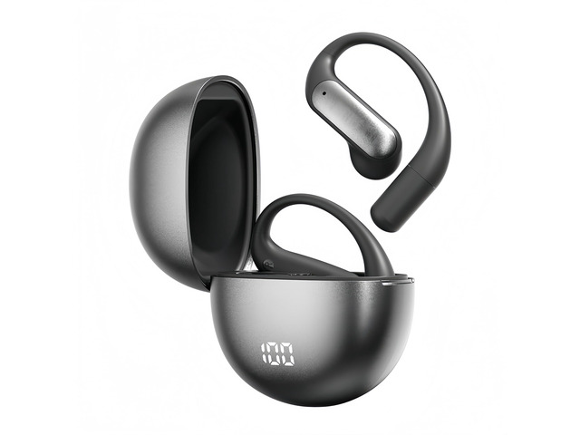 Stylish Bluetooth Earbuds Over Ear for Women Wireless Open Ear Earbuds with 60H Playtime, BT5.4, 14.2mm Bass, IPX5 Waterproof, Secure Earhooks for...