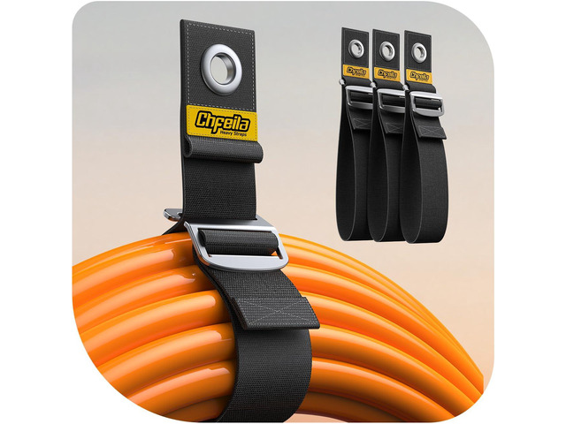 3Pack 18'Extension Cord Organizer, Gravity-Lock Holder for Workshop Adjustable Extension Cord Holder, Heavy-duty Cable Straps for Garage...