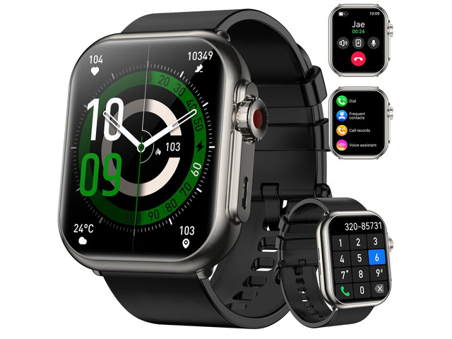Smart Watch for Men - 1000 mAh Battery 1.85' HD Fitness Tracker with Heart Rate Sleep Monitor Fitness Watch with 120+ Sport Modes with IP68...