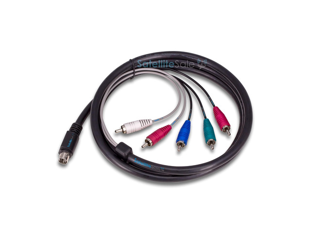 Audio Video 10 Pin Component DirecTV Replacement Cable Universal Wire PVC Black Cord 6 feet