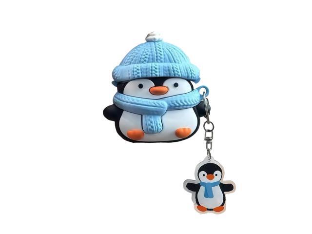Charging Earphone Case Compatible with Airpods 4,Christmas Cute Animal Hat Penguin Design Soft Silicone Full Body Protective Skin Cover, Kids Girls... Charging Earphone Case Compatible with Airpods 4,Christmas Cute Animal Hat Penguin Design Soft Silicone Full Body Protective Skin Cover, Kids Girls...