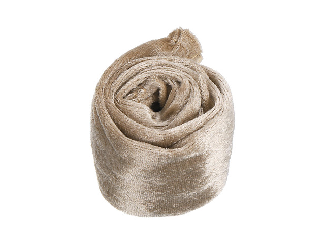 2ft Chandelier Chain Cord Cover, Velvet Cloth Fabric Chain Sleeve Decorative Cord Covers for Chandelier Wires Swing Cable, Zipper Style, Beige